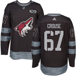 Herren Arizona Coyotes Eishockey Trikot Lawson Crouse #67 Authentic Schwarz 1917-2017 100th Anniversary